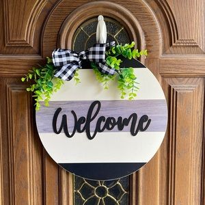 Front Door Welcome Sign
